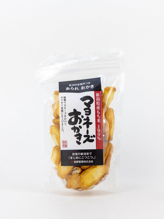 新潟の本格杵つき あられ おかき マヨネーズおかき 120g